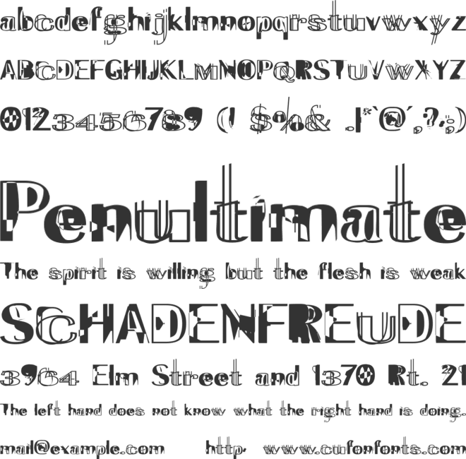 ExperiTypo5 font preview