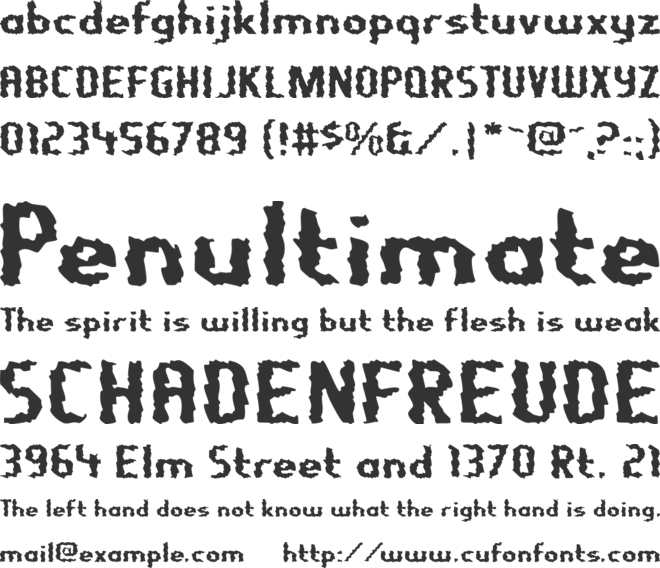 Nightporter font preview