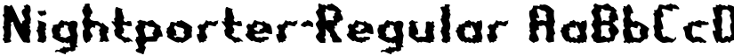Nightporter-Regular font