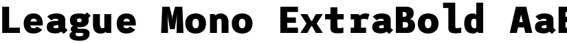 League Mono ExtraBold font
