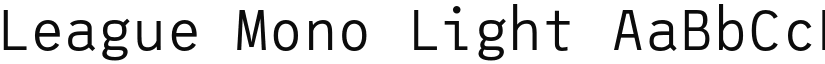 League Mono Light font