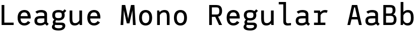 League Mono Regular font