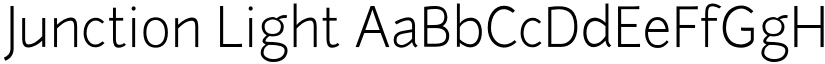 Junction Light font