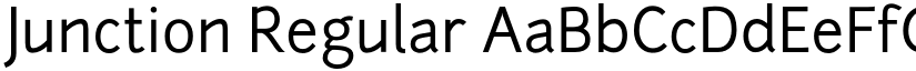 Junction Regular font
