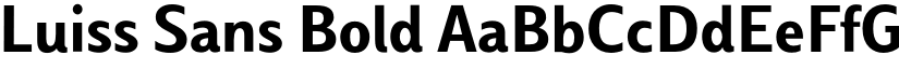 Luiss Sans Bold font