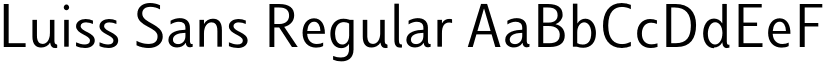 Luiss Sans Regular font