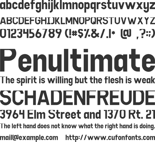 Goodlight font preview