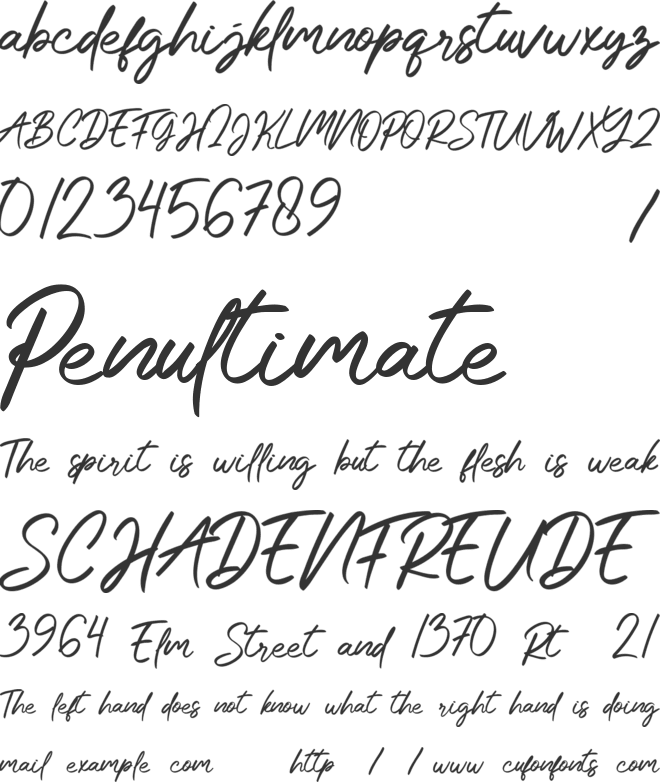 Anastik font preview