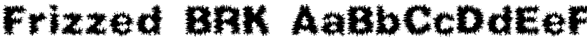 Frizzed BRK font download