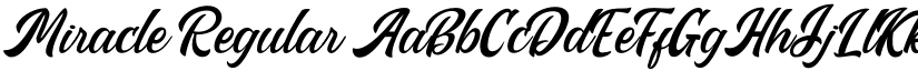 Miracle Regular font