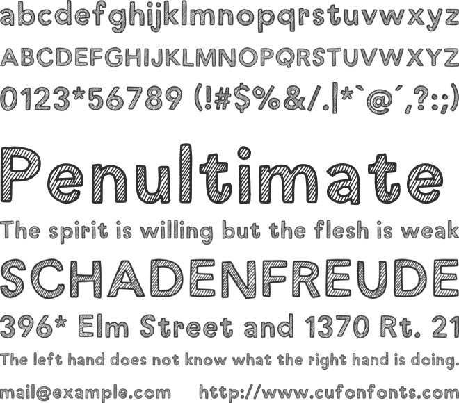 Just Add Water font preview