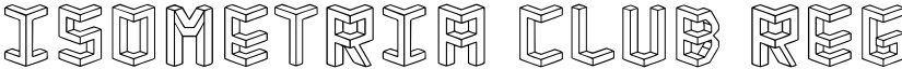Isometria Club Regular font