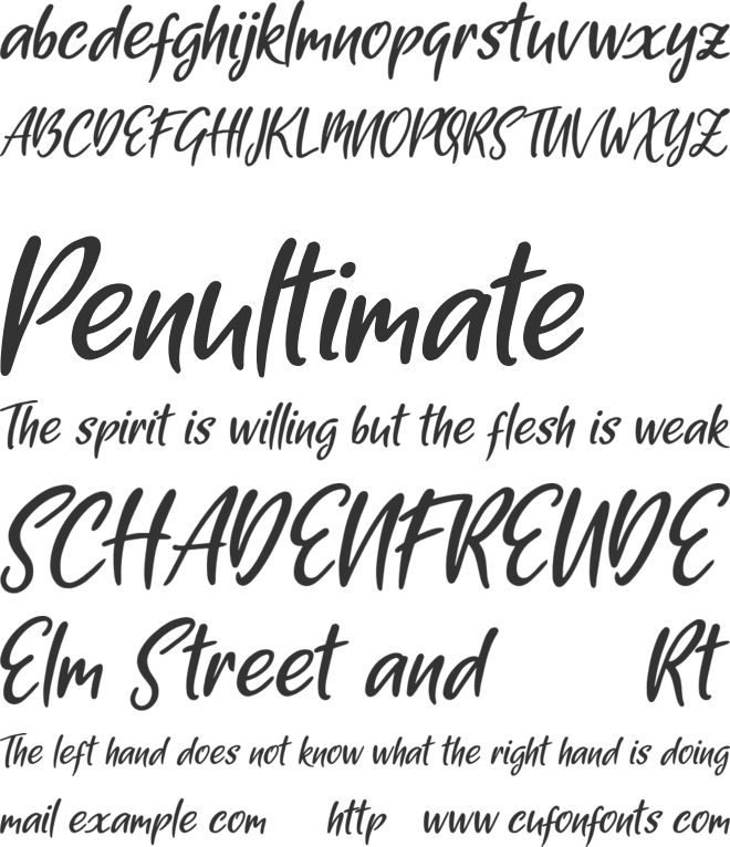 Sexy Beauty font preview