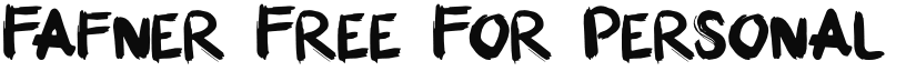 Fafner Free For personal use Only font