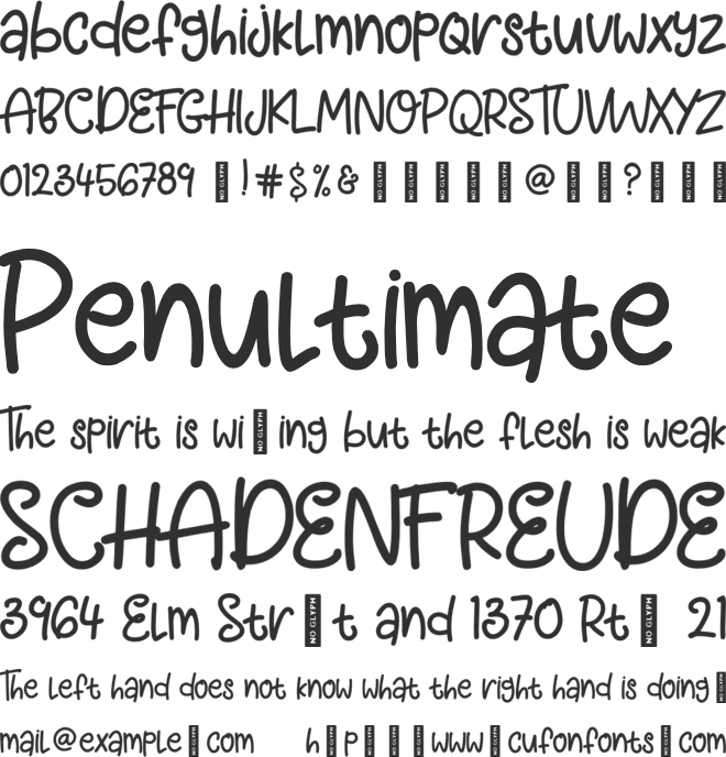 fortune cookies font preview