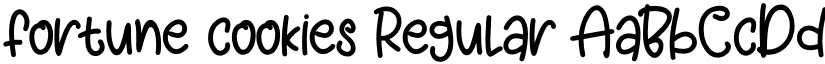 fortune cookies Regular font