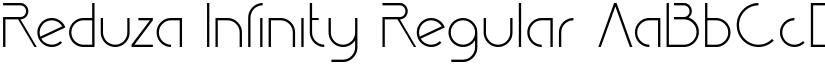 Reduza Infinity Regular font