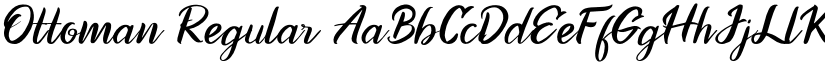 Ottoman Regular font