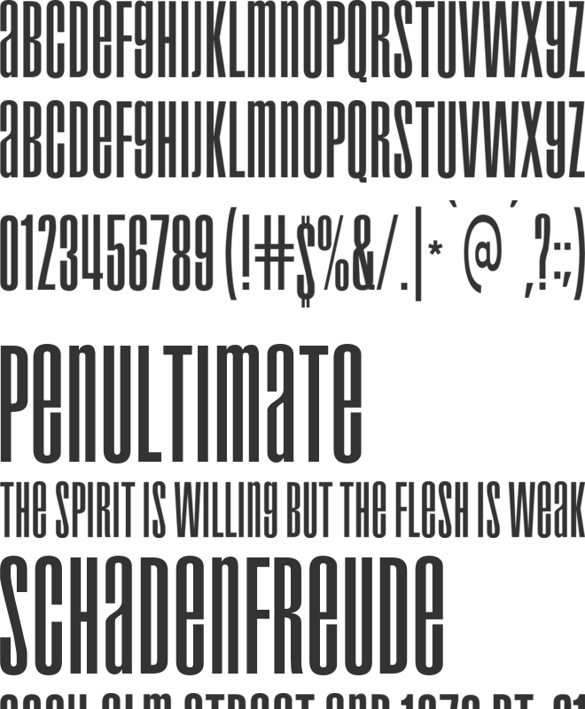 Droid font preview