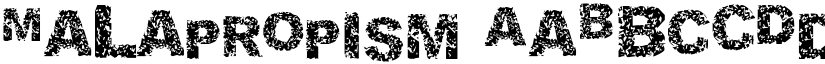 Malapropism font