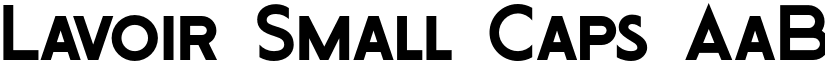 Lavoir Small Caps font
