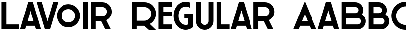Lavoir Regular font