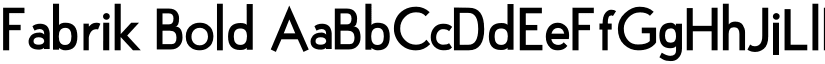 Fabrik Bold font