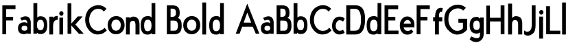 FabrikCond Bold font