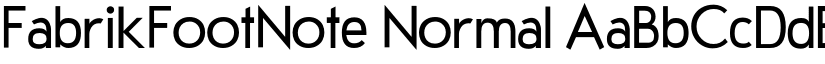 FabrikFootNote Normal font