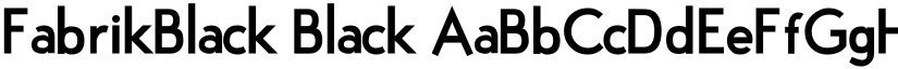 FabrikBlack Black font