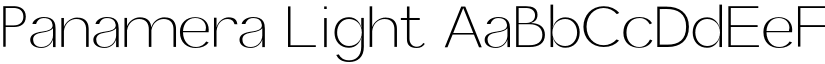 Panamera Light font