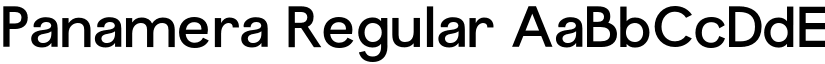 Panamera Regular font