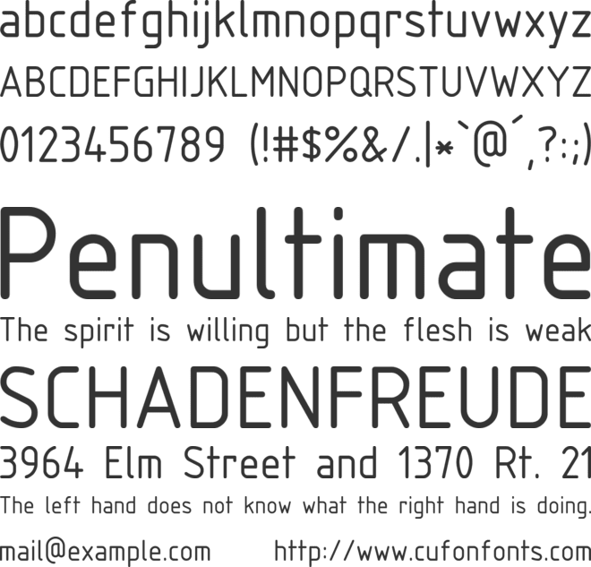 osifont font preview