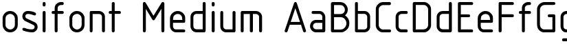 osifont Medium font