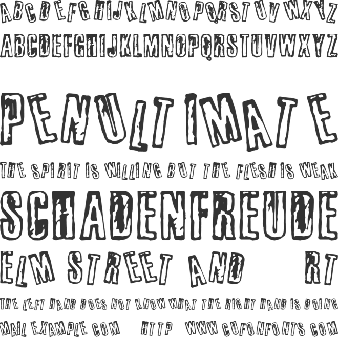 Busseta font preview