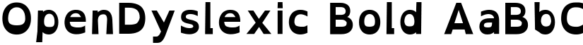 OpenDyslexic Bold font