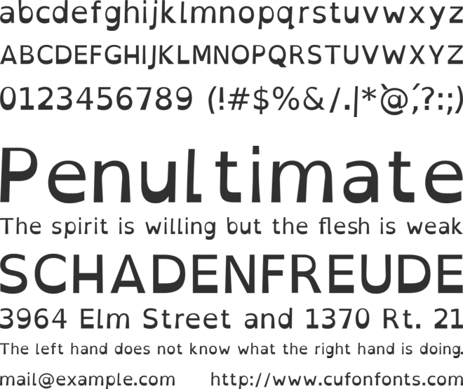 OpenDyslexic font preview
