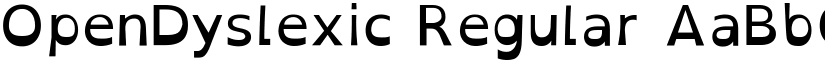 OpenDyslexic Regular font