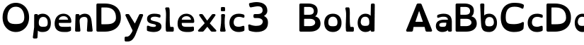 OpenDyslexic3 Bold font
