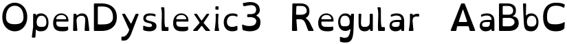 OpenDyslexic3 Regular font