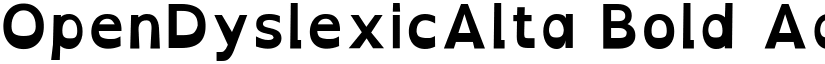 OpenDyslexicAlta Bold font