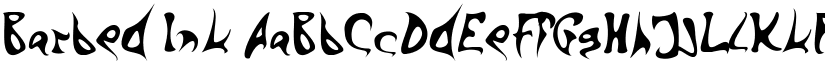Barbed Ink font