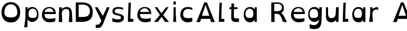 OpenDyslexicAlta Regular font