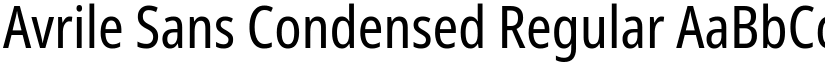 Avrile Sans Condensed Regular font