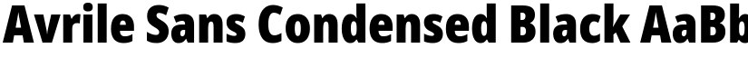 Avrile Sans Condensed Black font