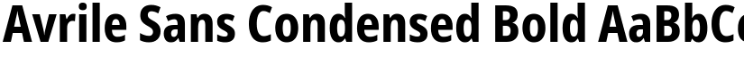 Avrile Sans Condensed Bold font