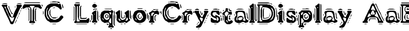VTC LiquorCrystalDisplay font