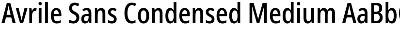 Avrile Sans Condensed Medium font