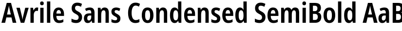 Avrile Sans Condensed SemiBold font