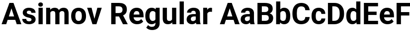 Asimov Regular font